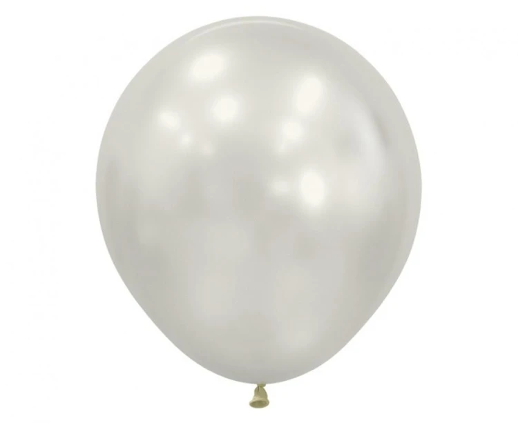 Balony Sempertex 18", Silk, Białe, 15 szt.