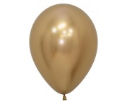 Balony Sempertex 12", Chromowane Złote, 50 szt.