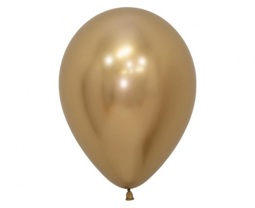 Balony Sempertex 12", Chromowane Złote, 50 szt.