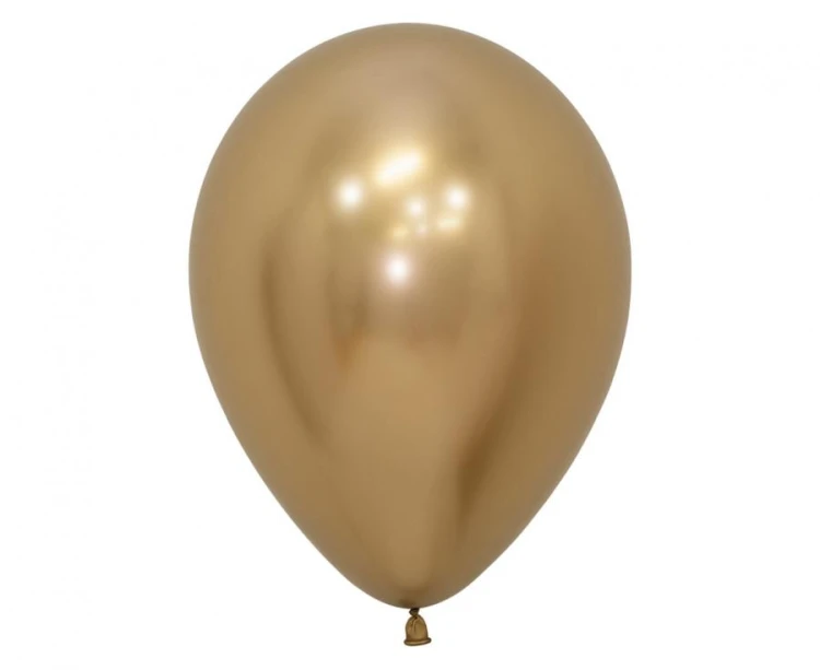 Balony Sempertex 12", Chromowane Złote, 50 szt.