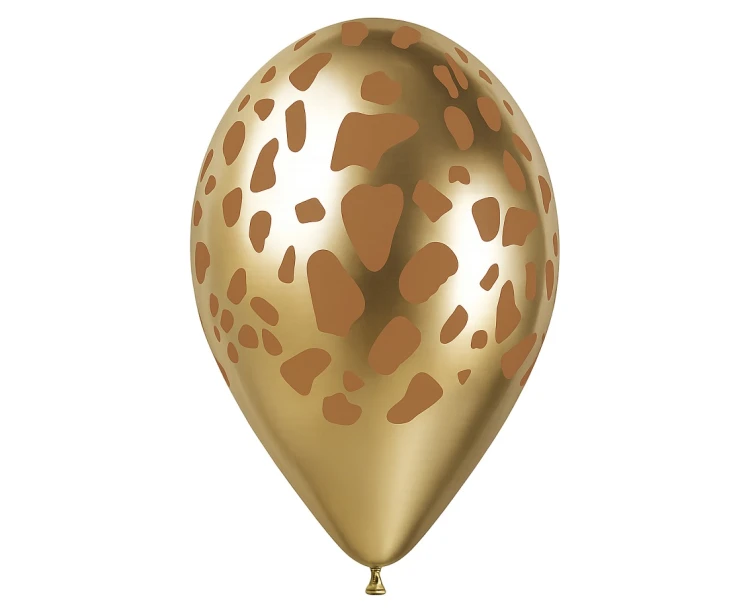 Balony Gemar 13", żyrafa, shiny złote, 50szt.