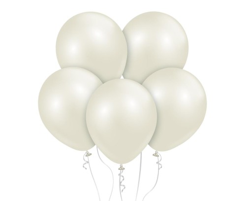 Balony Kalisan 18", aura kość słoniowa, 25 szt.