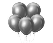Balony Kalisan 12", mirror grafitowe, 50 szt.