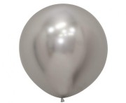Balony Sempertex 24", Chromowane Srebrne, 3 szt.