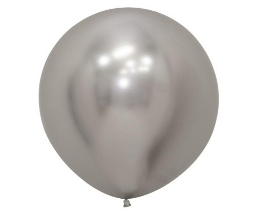 Balony Sempertex 24", Chromowane Srebrne, 3 szt.