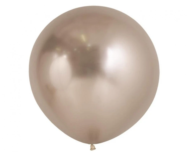 Balony Sempertex 24", Chromowane Szampańskie, 3 szt.