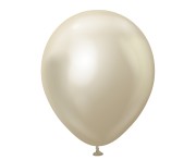 Balony 12" Mirror White Gold , 50 szt.