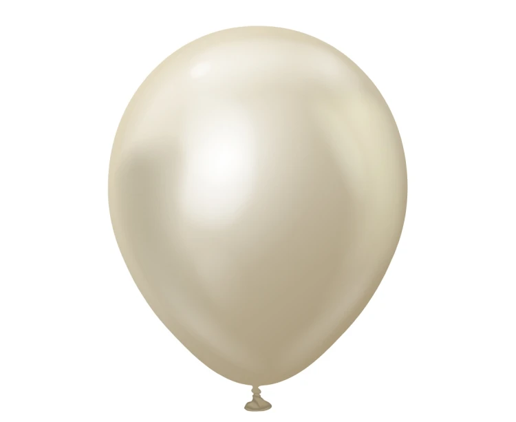 Balony 12" Mirror White Gold , 50 szt.