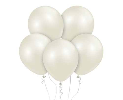 Balony Kalisan 12", aura kość słoniowa, 50 szt.