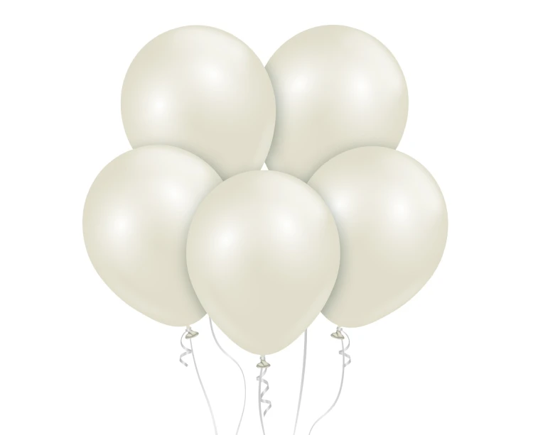 Balony Kalisan 12", aura kość słoniowa, 50 szt.