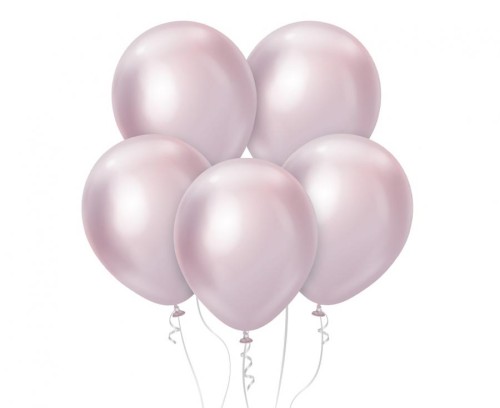 Balony 12" Mirror Pink Gold , 50 szt.