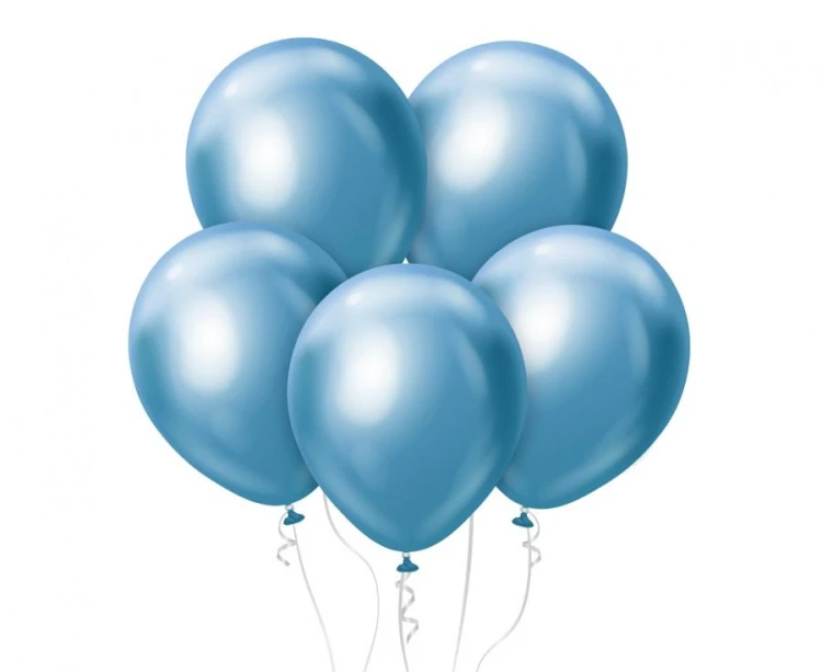 Balony 12" Mirror Blue , 50 szt.