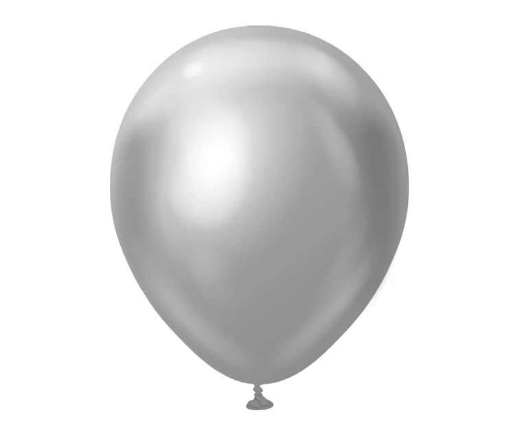 Balony 12" Mirror Silver , 50 szt.