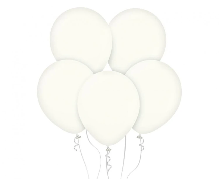 Balony 18" Retro White , 25 szt.