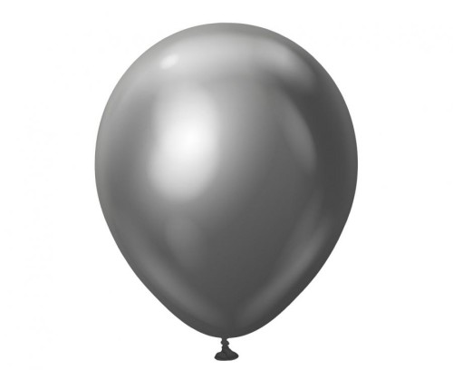 Balony Kalisan 18", mirror grafitowe, 25 szt.