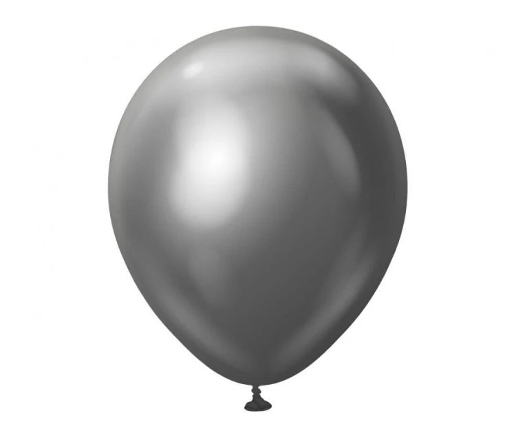 Balony Kalisan 18", mirror grafitowe, 25 szt.