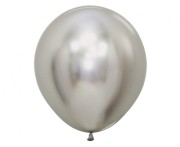 Balony Sempertex 18", Chromowane Srebrne, 15 szt.