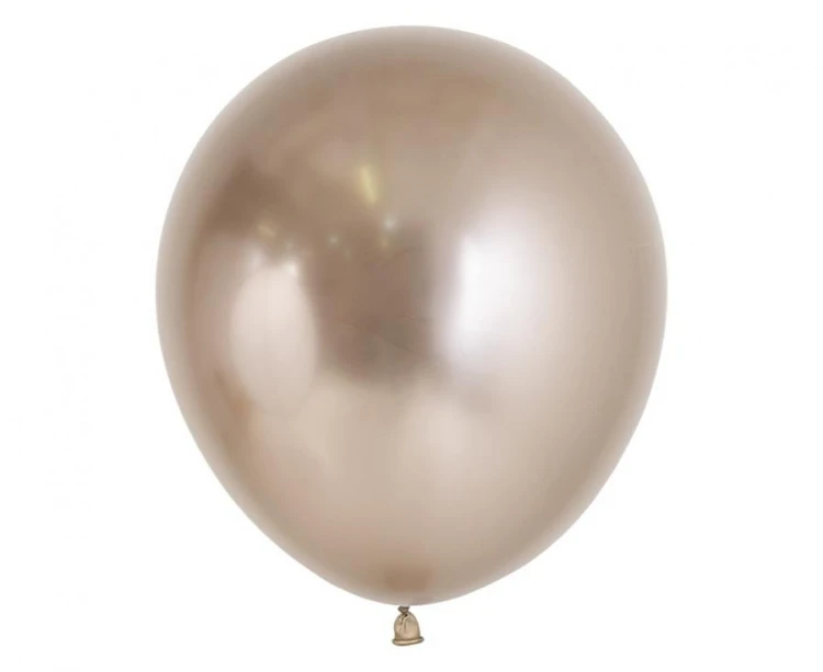 Balony Sempertex 18", Chromowane Szampańskie, 15 szt.