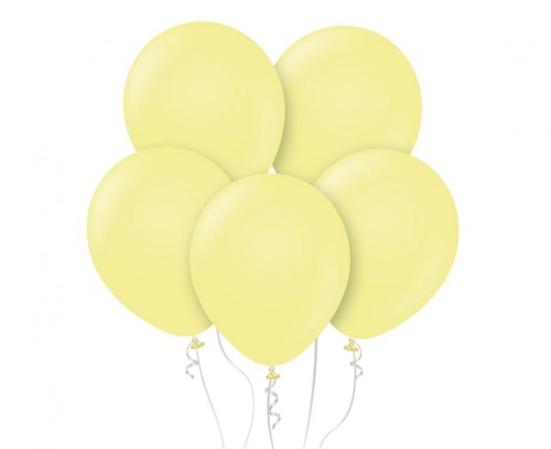 Balony 12" Macaron Yellow , 100 szt.