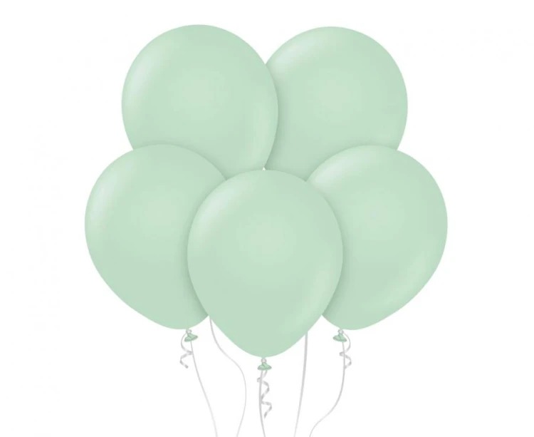 Balony 12" Macaron Green , 100 szt.