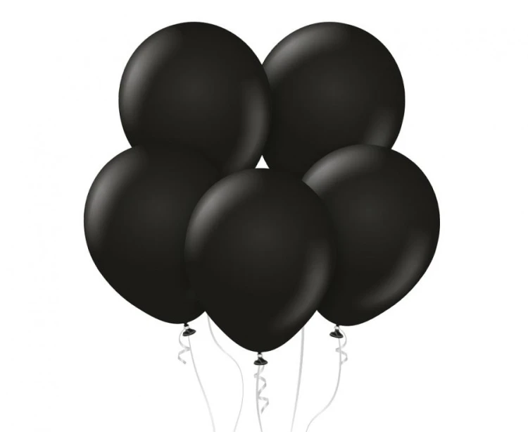 Balony 12" Standard Black , 100 szt.