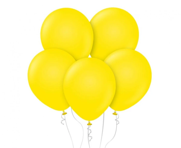 Balony 12" Standard Yellow , 100 szt.