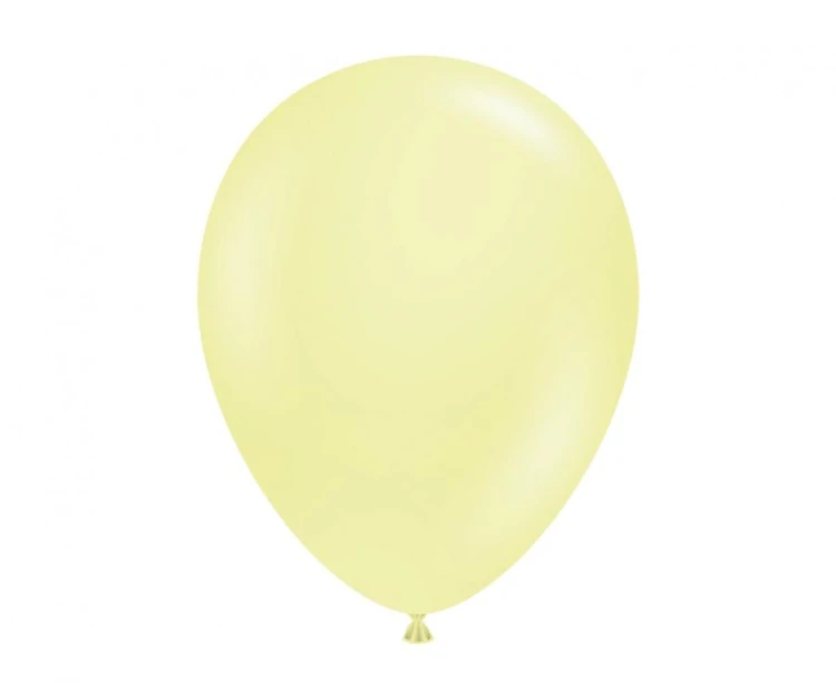 Balony Tuftex 11", pastel cytrynowe, 100 szt.