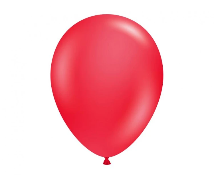 Balony Tuftex 11", pastel czerwone, 100 szt.