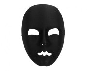 Maska mima czarna - plastikowa maska teatralna Boland