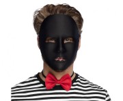 Maska mima czarna - plastikowa maska teatralna Boland