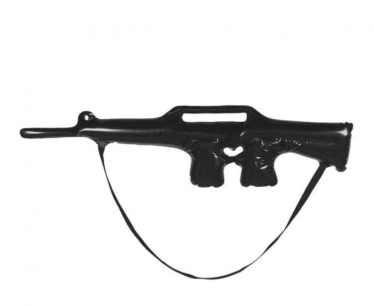 Pompowany pistolet SWAT 55 cm - czarny pistolet foliowy Boland