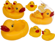 Gumowe kaczuszki do kąpieli - Zestaw mama i 3 kaczuszki piszczące  (1).png