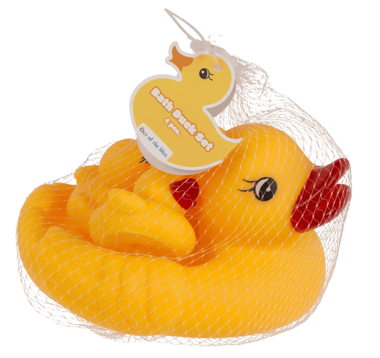 Gumowe kaczuszki do kąpieli - Zestaw mama i 3 kaczuszki piszczące  (2).png