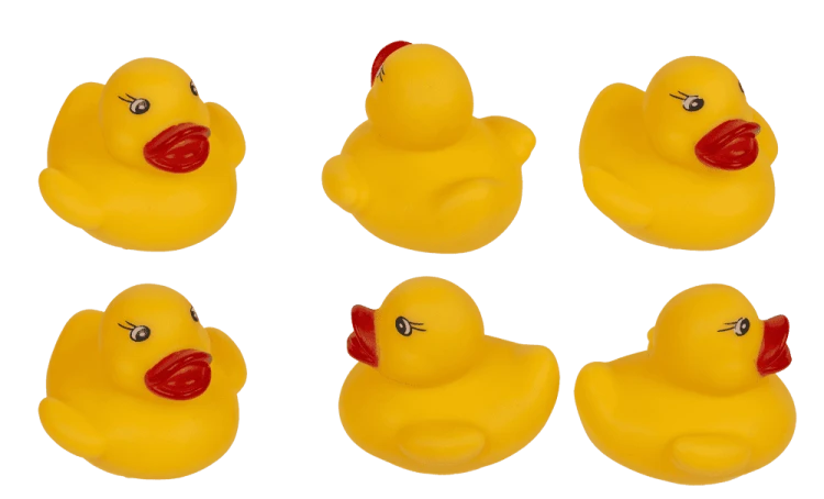 Gumowe kaczuszki do kąpieli - Zestaw mama i 3 kaczuszki piszczące  (4).png