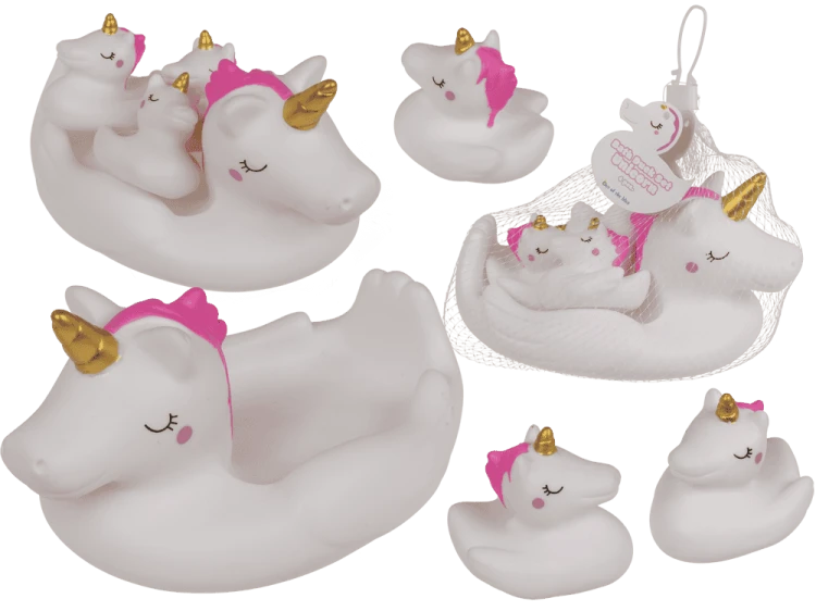 Gumowe kaczuszki jednorożce do kąpieli - Zestaw kaczka unicorn 4szt  (1).png