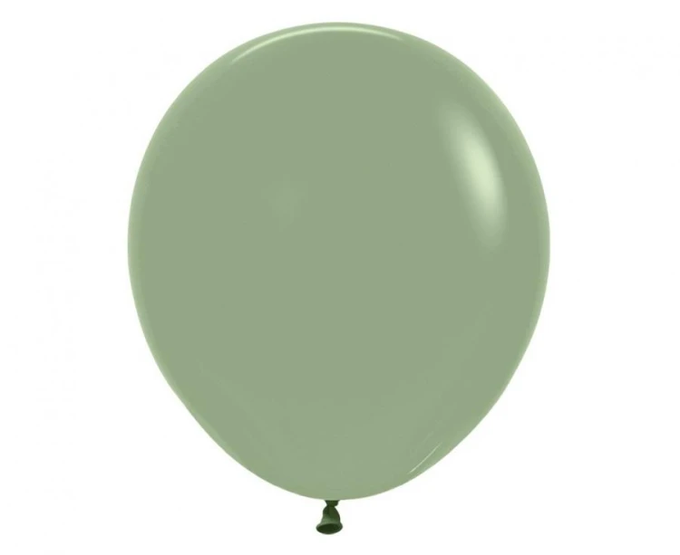 Balony Sempertex 18", Zielony Eukaliptus, 25 szt.