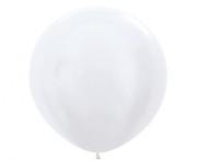 Balony Sempertex 24", Perłowobiałe, 3 szt.