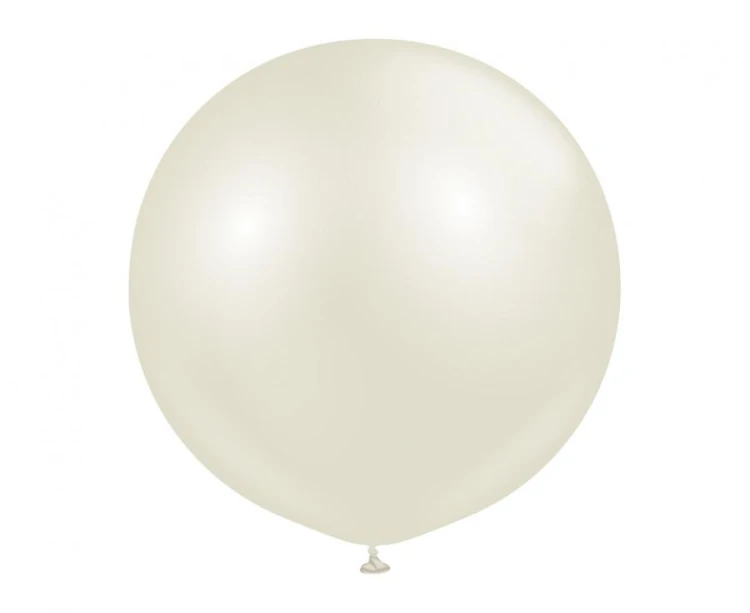 Balony Kalisan 24", aura kość słoniowa, 2 szt.