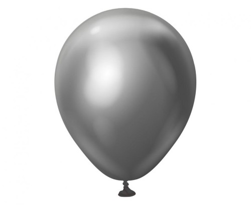 Balony Kalisan 5", mirror grafitowe, 100 szt.