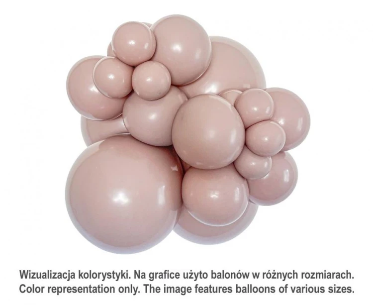 Balony Tuftex 17", pastel kaszmirowe, 25 szt.