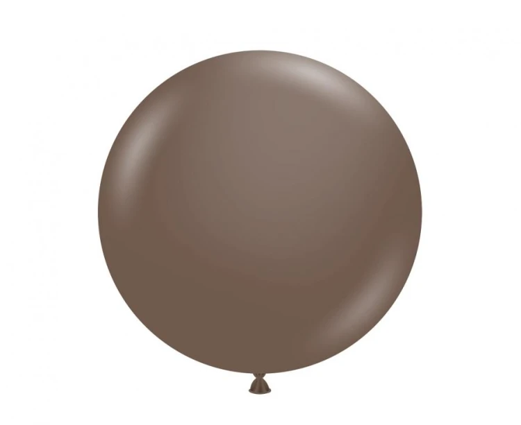 Balony Tuftex 17", pastel czekoladowe, 25 szt.