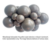 Balony Tuftex 17", pastel czekoladowe, 25 szt.