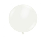 Balony Tuftex 17", pastel białe, 25 szt.