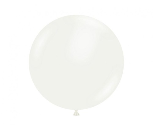 Balony Tuftex 17", pastel białe, 25 szt.