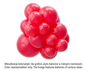 Balony Tuftex 17", pastel czerwone, 25 szt.
