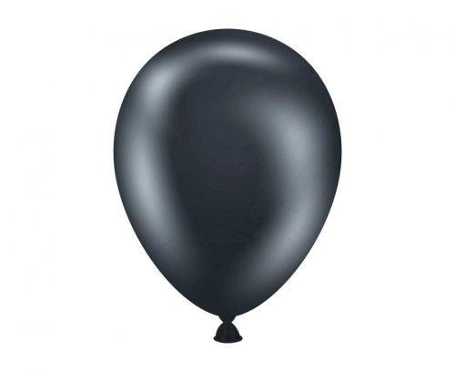 Balony Tuftex 5", metalik czarne, 50 szt.