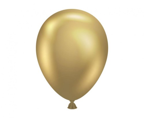 Balony Tuftex 5", metalik złote, 50 szt.
