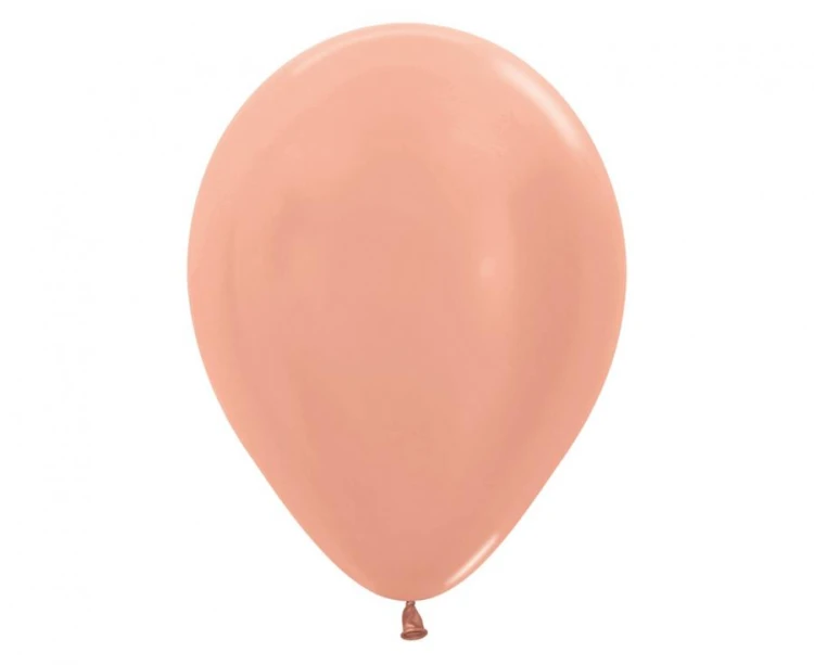 Balony Sempertex 12", Metallic Różowozłote, 50 szt.