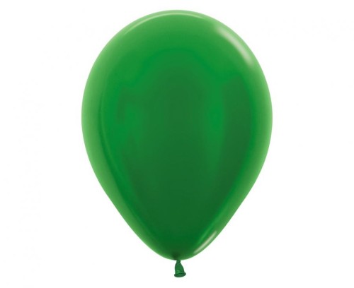 Balony Sempertex 12", Metallic Zielone, 50 szt.