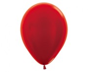 Balony Sempertex 12", Metallic Czerwone, 50 szt.